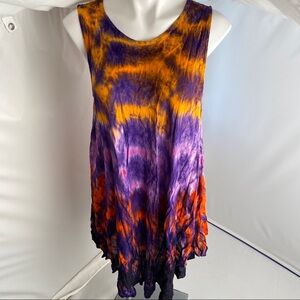 Sakkas multicolor tunic dress swim cover up OS